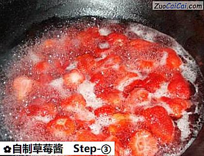 自制草莓酱做法第三步骤