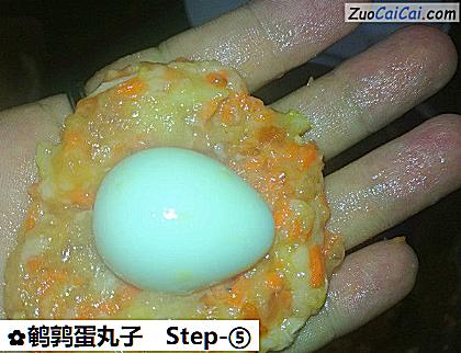 鹌鹑蛋丸子做法第五步骤