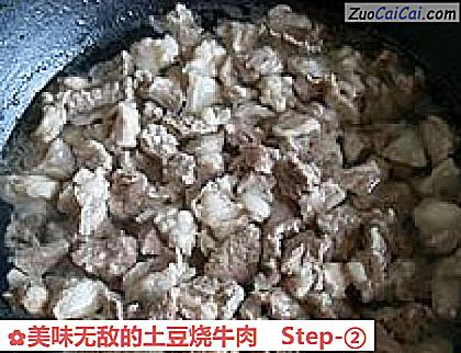 美味无敌的土豆烧牛肉做法第二步骤