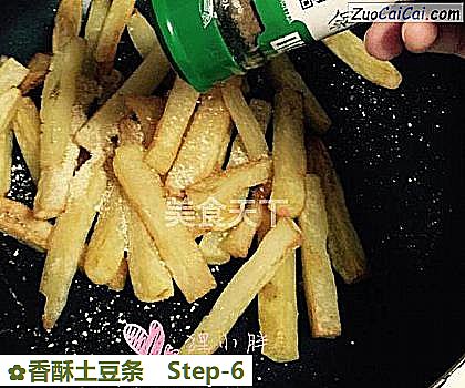 香酥土豆条做法第六步骤