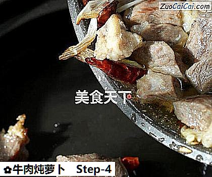 牛肉炖萝卜做法第四步骤