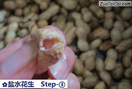 盐水花生做法第三步骤