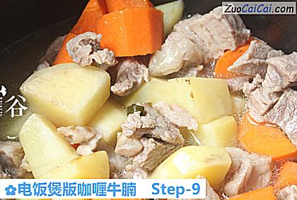 电饭煲版咖喱牛腩做法第九步骤
