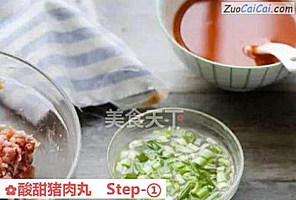 酸甜猪肉丸做法第一步骤