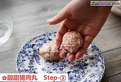 酸甜猪肉丸做法第三步骤