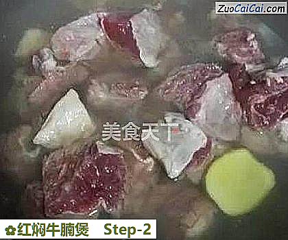 红焖牛腩煲做法第二步骤