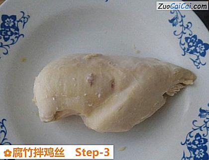 腐竹拌鸡丝做法第三步骤