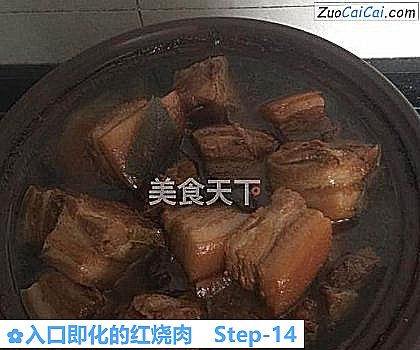 入口即化的红烧肉做法第十四步骤