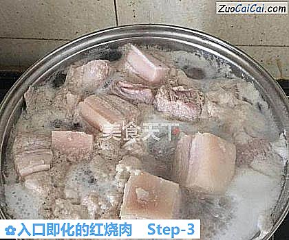 入口即化的红烧肉做法第三步骤