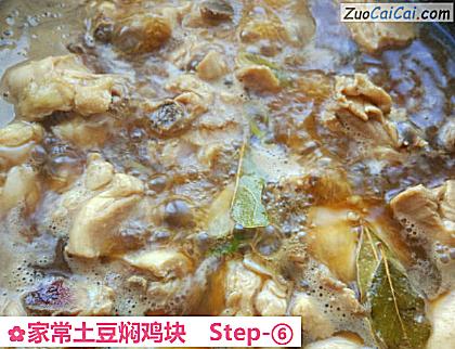 家常土豆焖鸡块做法第六步骤