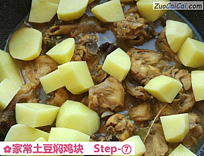 家常土豆焖鸡块做法第七步骤