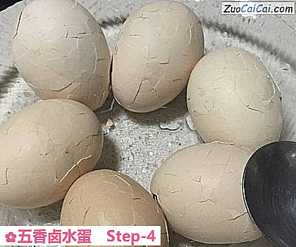 五香卤水蛋做法第四步骤