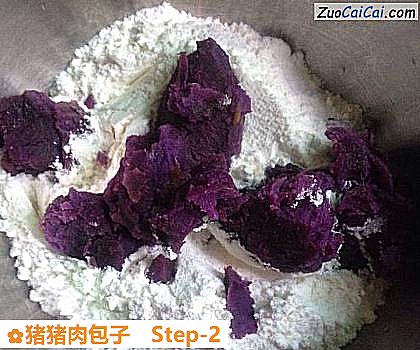 猪猪肉包子做法第二步骤