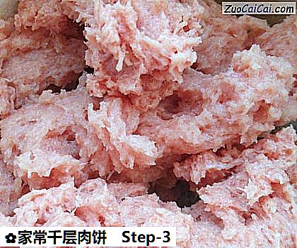 家常千层肉饼做法第三步骤