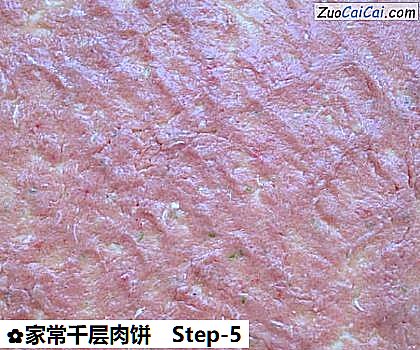 家常千层肉饼做法第五步骤