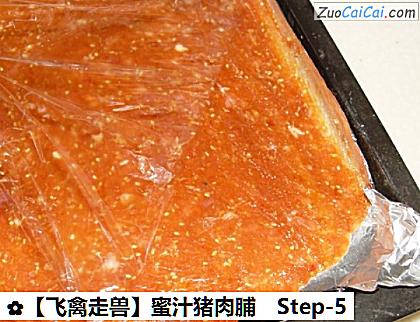 蜜汁猪肉脯做法第五步骤