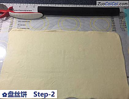 盘丝饼做法第二步骤