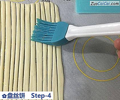 盘丝饼做法第四步骤