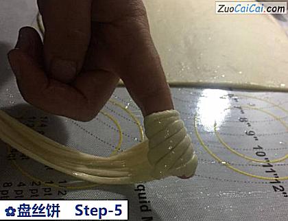 盘丝饼做法第五步骤