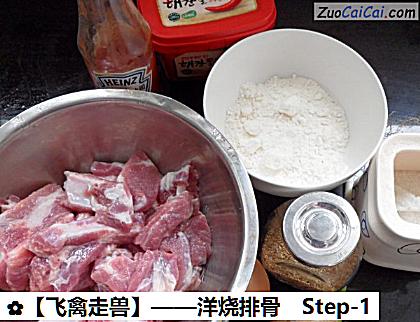 洋烧排骨做法第一步骤