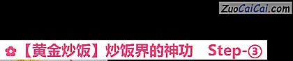 黄金炒饭做法第三步骤