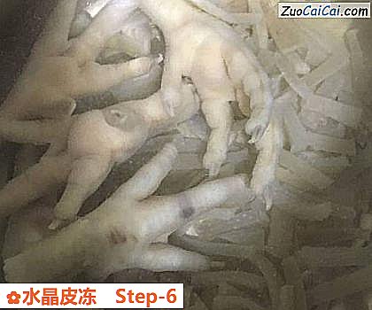 水晶皮冻做法第六步骤