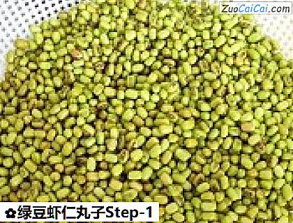 绿豆虾仁丸子做法第一步骤