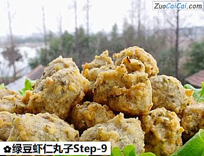 绿豆虾仁丸子做法第九步骤