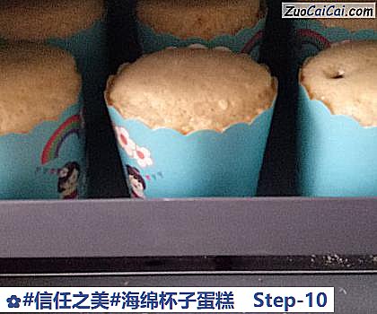 海绵杯子蛋糕做法第十步骤