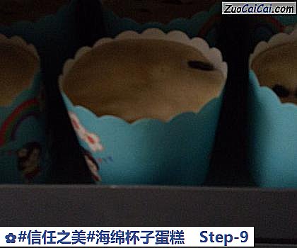 海绵杯子蛋糕做法第九步骤