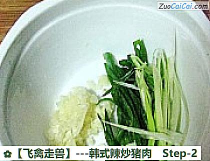 -韩式辣炒猪肉做法第二步骤