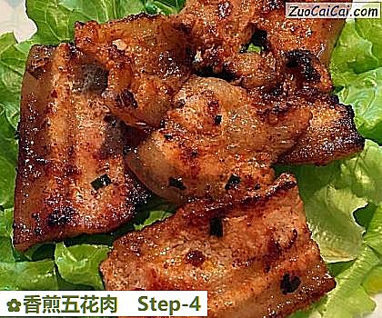香煎五花肉做法第四步骤