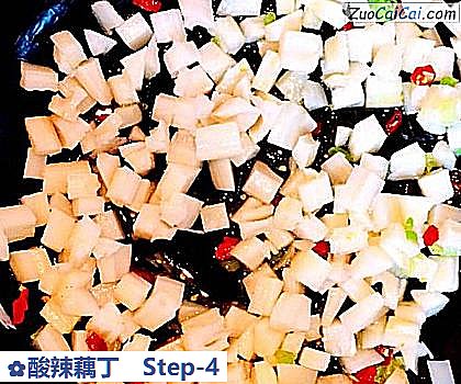 酸辣藕丁做法第四步骤