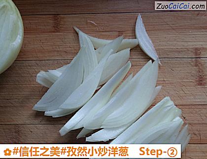 孜然小炒洋葱做法第二步骤