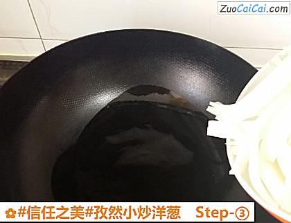 孜然小炒洋葱做法第三步骤