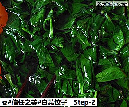 白菜饺子做法第二步骤