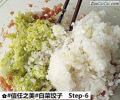 白菜饺子做法第六步骤