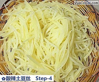 酸辣土豆丝做法第四步骤