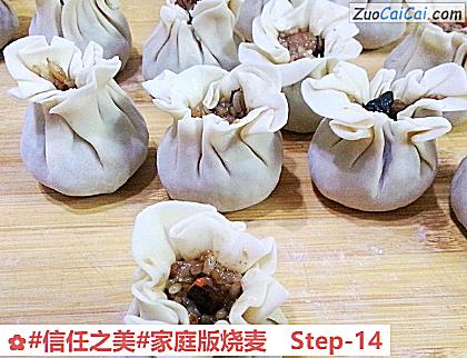 家庭版烧麦做法第十四步骤