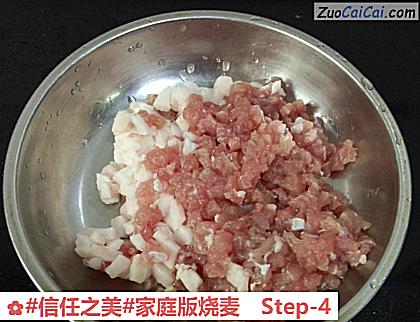 家庭版烧麦做法第四步骤