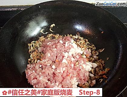 家庭版烧麦做法第八步骤