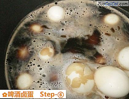 啤酒卤蛋做法第六步骤