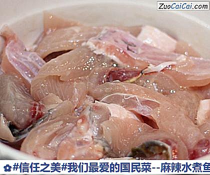 麻辣水煮鱼做法第三步骤