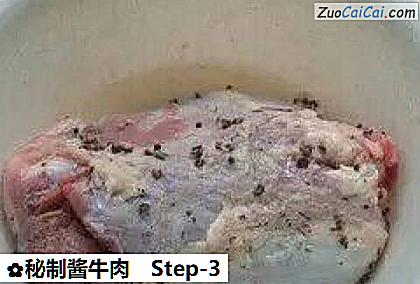 秘制酱牛肉做法第三步骤