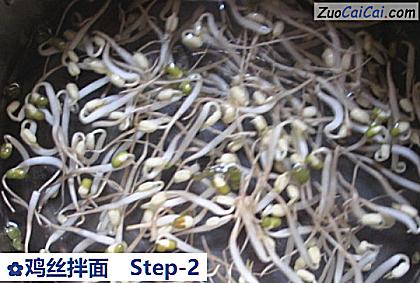 鸡丝拌面做法第二步骤