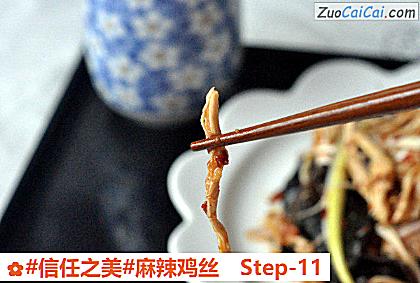 麻辣鸡丝做法第十一步骤