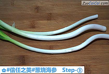 葱烧海参做法第三步骤