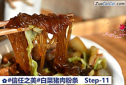白菜猪肉粉条做法第十一步骤