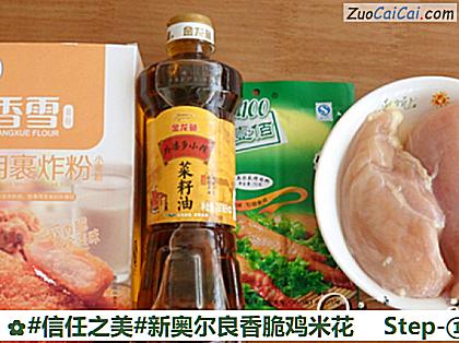 新奥尔良香脆鸡米花做法第一步骤