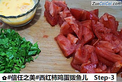 西红柿鸡蛋拨鱼儿做法第三步骤